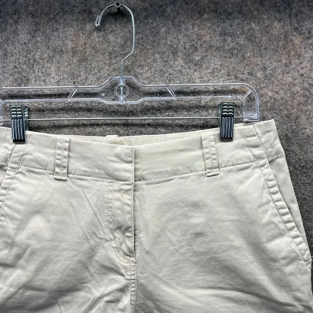 Vineyard Vines Shorts Womens 6 Beige Chino Flat Front Canvas Golf Golfer - Picture 7 of 10